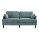 Chenille 2 Seater Sofa With LED Light, USB Charging Port, And Storage Bag