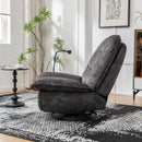 Modern Swivel Gliding Recliner Chair With Rocking Function And Phone Holder, Large Comfortable