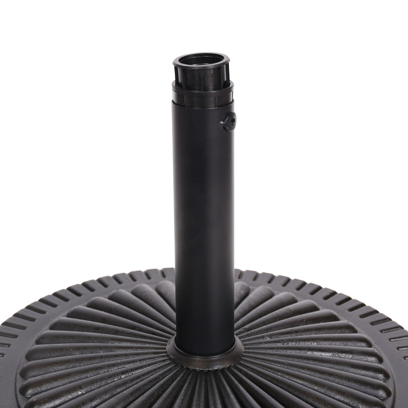 Resin Umbrella Base - Black Rock