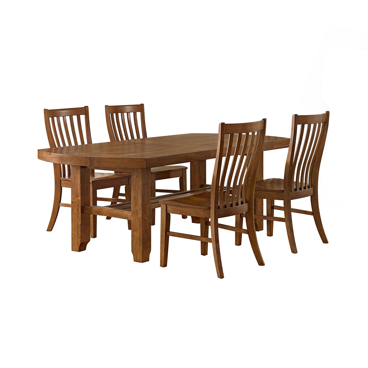 Gage Standard Height Dining Set in Light Brown by Elements International