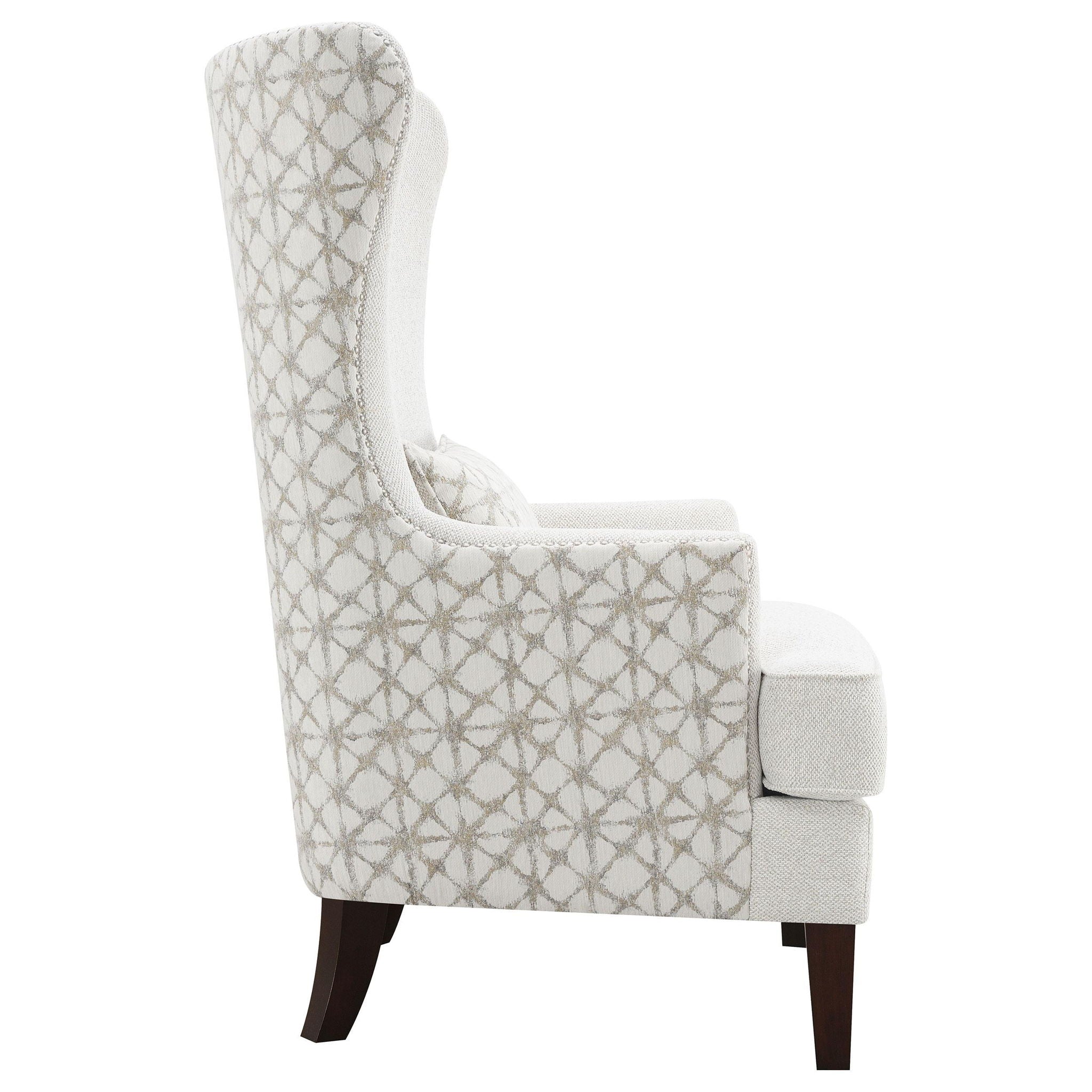 Pippin Upholstered High Wingback Accent Chair Latte - Atlantic Fine Furniture Melbourne FL
