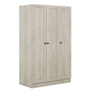 3 Door Shutter Wardrobe With Shelves