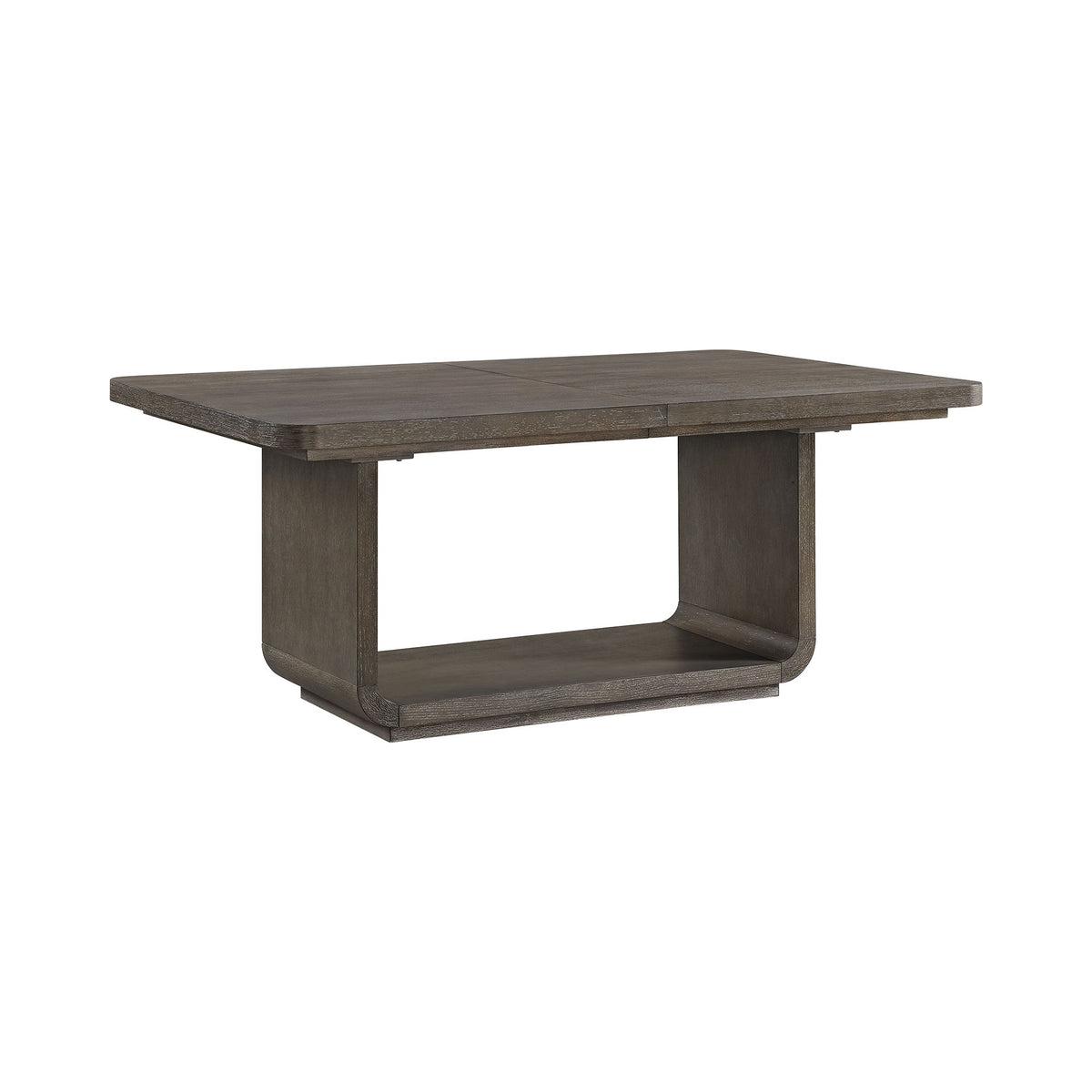 Hollywood Park Rectangular Dining Table With Leaf in Dark Gray by Elements International