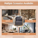 Corduroy Barrel Chair, 360 Degree Swivel