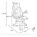 Dustin - Upholstered Adjustable Home Office Desk Chair - Black