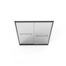 Frame Double Sliding Shower Door, Bypass Bathroom Sliding Door With Premium Clear Tempered Glass, Hardware Sliding Glass Shower Enclosure - Matte Black