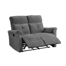 Treyton - Motion Loveseat - Gray Chenille