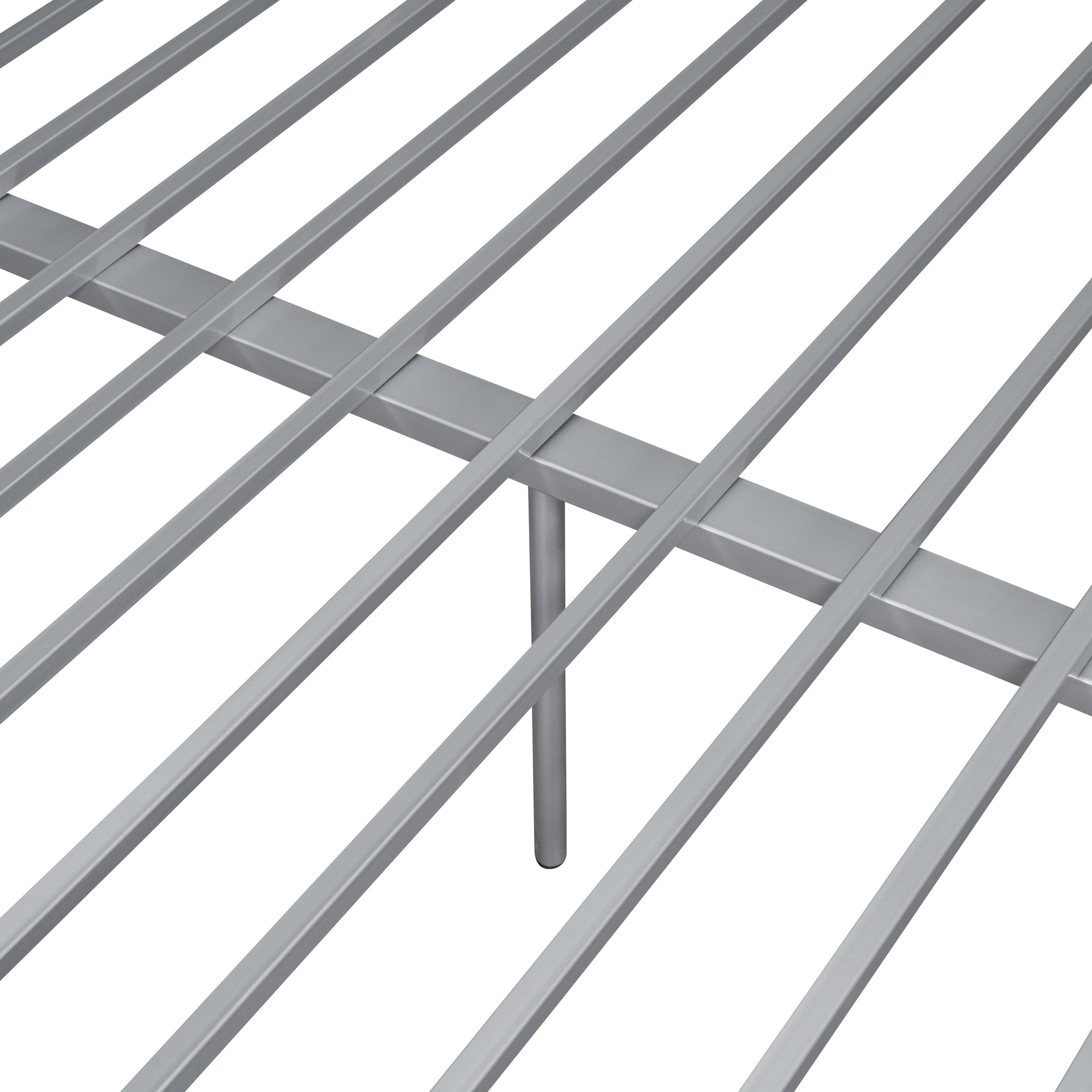 Full XL Over Queen Metal Bunk Bed, Sliver - Atlantic Fine Furniture Melbourne FL