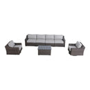 Stylish Sofa Seating Group With Cushions Perfect For Outdoor Gatherings