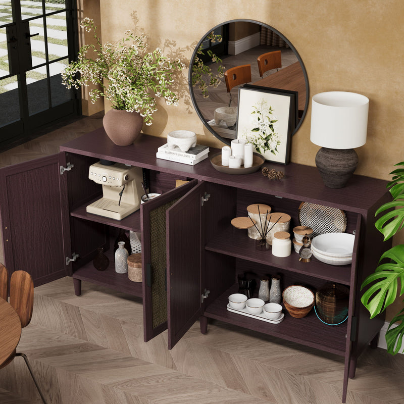 Buffet Cabinet With Adjustable Shelves For Kitchen