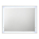 Esther - Mirror With LED - White / Silver