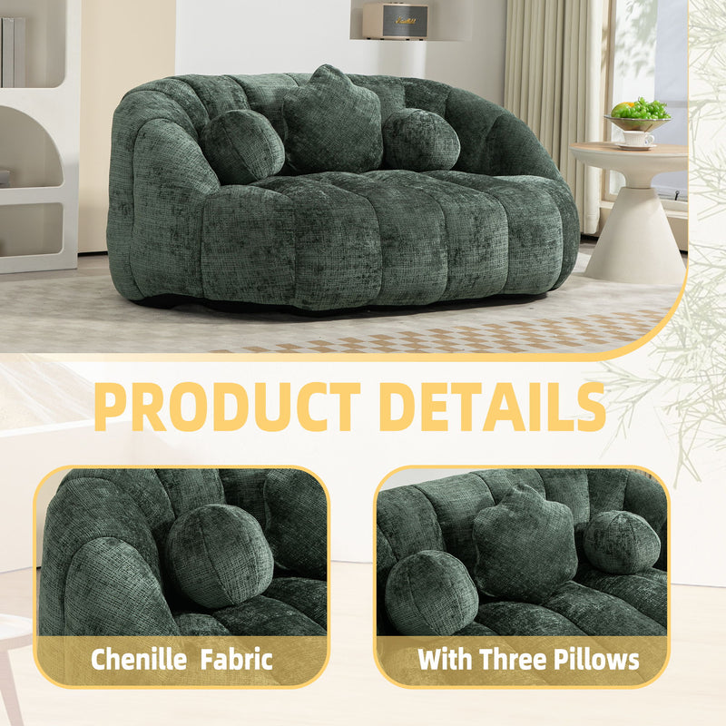 Bean Bag Lazy Sofa Durable Comfort Lounger High Back Bean Bag Chair Couch