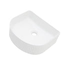 Vessel Bathroom Sink With Design - White