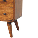 Curved Nordic Charm Console - Brown