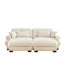 Super Comfort Oversized Modular Sectional Sofa With Movable Ottoman
