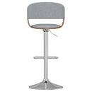 Lowell - Adjustable Swivel Bar Stool - Stone Gray