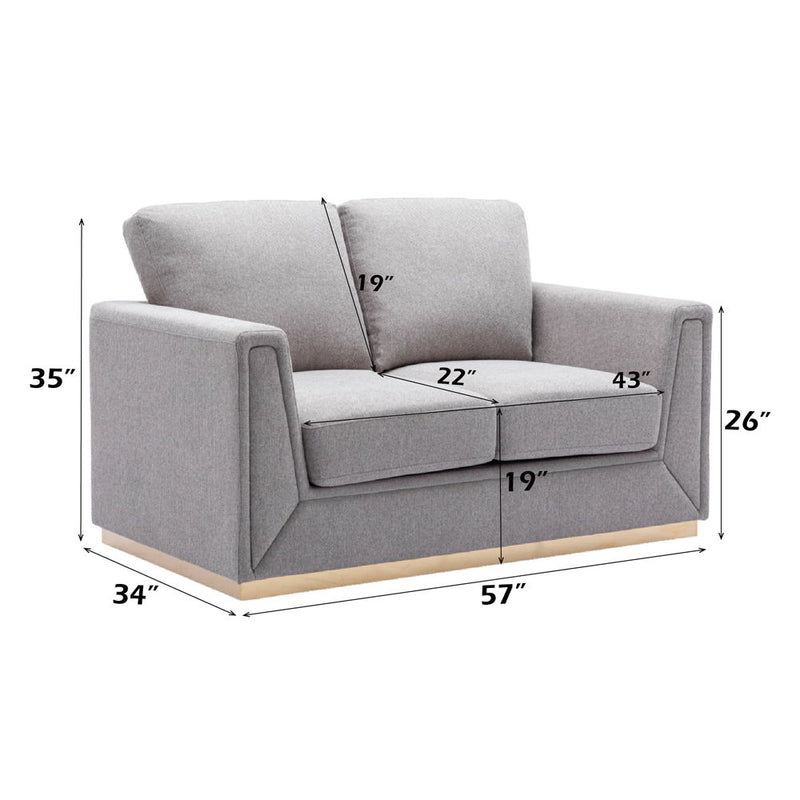 Valin - Loveseat - Grey