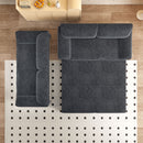 Pull Out 3 In 1 Convertible Sleeper Sofa With Side Storage, Multi Functional