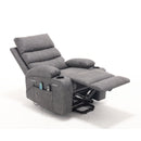 Large Size Electric Power Lift Recliner Chair Sofa With 8 Point Vibration Massage And Lumbar Heat