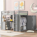 Loft Bed With Drawers, Desk, And Wardrobe