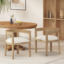 Contemporary Dining Chair Set With Armrests