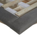 Upholstered Floating Hydrualic Platform Bed With LED Light And USB Port