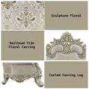 Danae - Sofa - Fabric, Champagne & Gold Finish - Atlantic Fine Furniture Inc