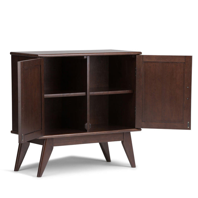 Draper - Mid Century Low Storage Cabinet - Medium Auburn Brown