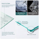 Single Sliding Bypass Shower Door Enclosure With Tempered Glass