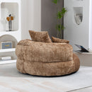 Lazy Sofa High Back Bean Bag Chair Couch With 3 Pillows