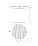 Lighting, Table Lamp, Modern - Gray / Cream