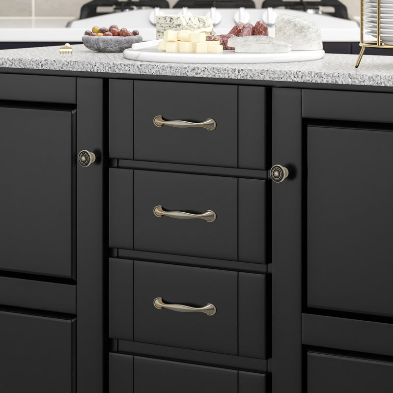Create-A-Cart - Kitchen Cart - Pepper Granite Top