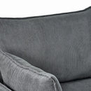 Comfy Corduroy Oversized Chaise Lounge Chair With Ottoman And Storage