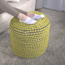 River - Handcrafted Cylindrical Pouf Water Resistant Fabric
