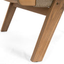 Catania - Outdoor Rope Chaise Lounge (Set of 2) - Teak / Beige