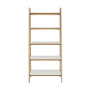 Parker - Bookcase With 5 Shelves - Off White / Natural
