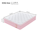 12" Hybrid Mattress With Individual Pocket Spring, Comortable Memory Foam