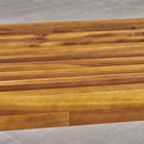 Intrinsic - Outdoor Dining Bench With Slat Top