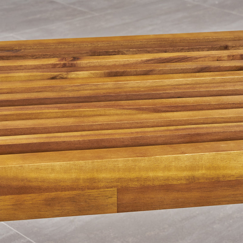 Intrinsic - Outdoor Dining Bench With Slat Top