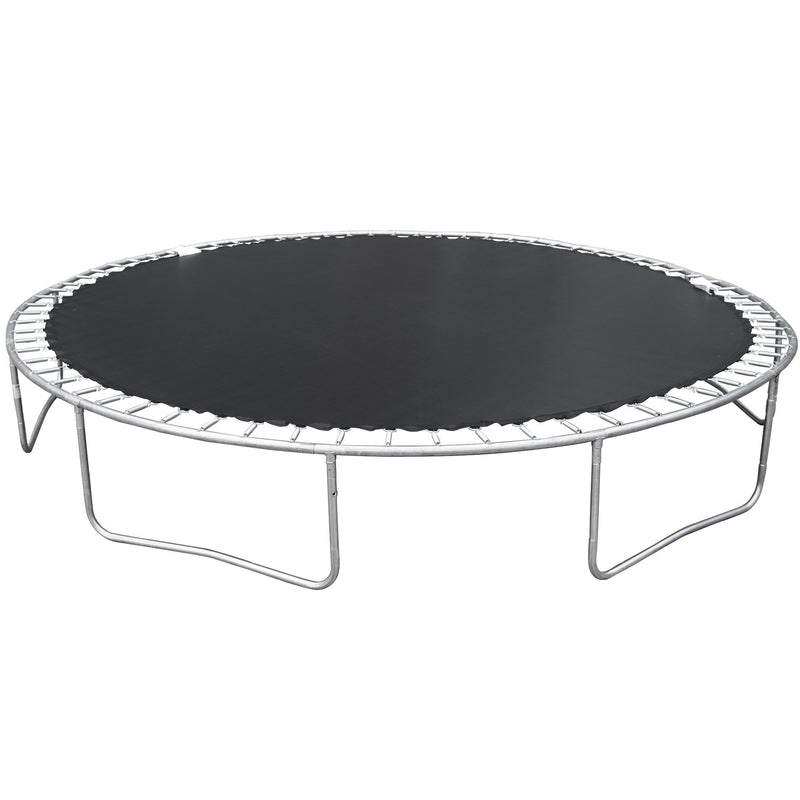 14Ft Trampoline For Adults & Kids With Basketball Hoop, Outdoor Trampolines With Ladder And Safety Enclosure Net For Kids And Adults - Blue