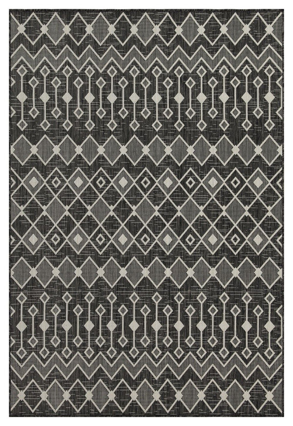 Sunshine - 5'3" X 7'3" Indoor, Outdoor Area Rug - Anthracite