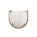 Modern Mid Century Dining Arm Chair Set With Upholstered Frame - Natural