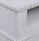 Terra - TV Stand Console With Fireplace - White Walnut