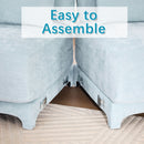 Stylish Sofa With Ottoman And Lumbar Pillows, Ergonomic Design