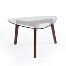 Modern Coffee Table With Wood Construction And Compact Design