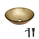 Vessel Sink With Faucet And Pop-Up Drain