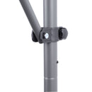 Manual Retractable Patio Awning, UV Resistant Polyester Sun Shade With No Drill Installation