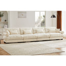 Super Comfort Oversized Modular Velvet Sectional Sofa, Deep Seat Convertible L Shaped Couch