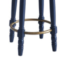 360° Swivel Wooden Barstools With Upholstered Seat, Counter Height (Set of 2)