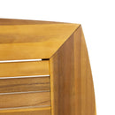 Outdoor 7 Piece Dining Set With Rope Woven Armchairs